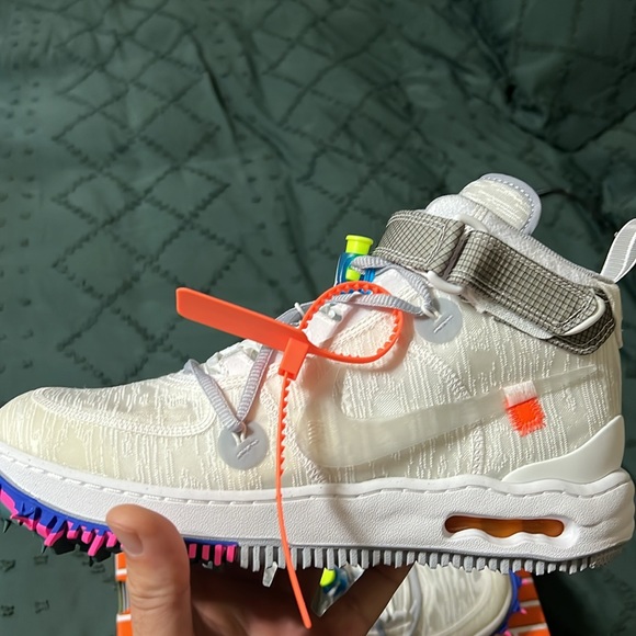 Nike Air Force 1 Mid X Off White Colab. NWT Size 11(white) - Picture 8 of 13